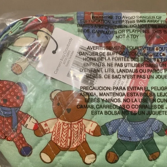 Vera Bradley Crossbody Camera Bag in Toasty Teddies NWT - Picture 2 of 2